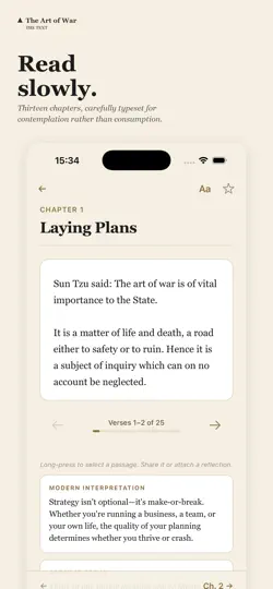 Screenshot von Sun Tzu: The Art Of War auf dem iPhone 2