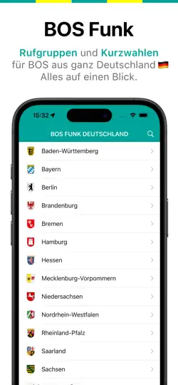 Screenshot von BOS Funk Deutschland auf dem iPhone 1