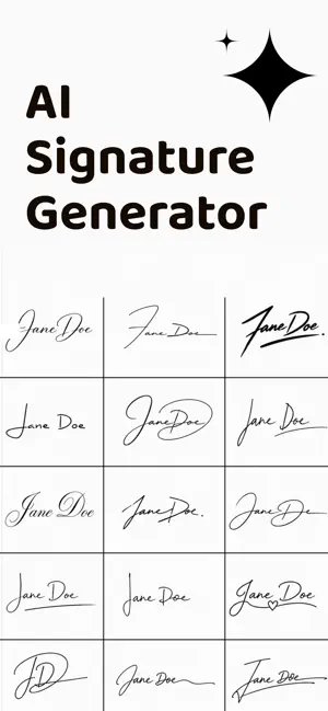 AI Signature Maker: Generator! screenshot 1