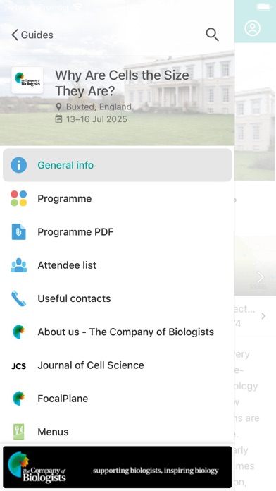 The Company of Biologists Screenshot