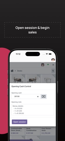 mobo POS for Odoo iPhone screenshot