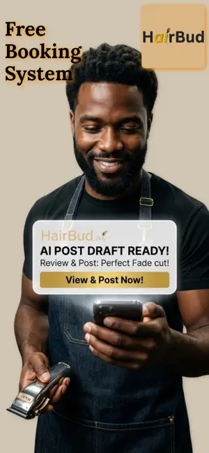 HairBud: Barber Marketing AI screenshot 1