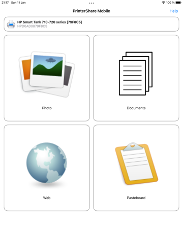 PrinterShare iPad screenshot 1 - Productivity app