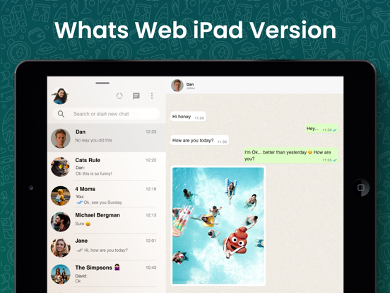 Messenger for WhatsApp Duo Web iPad app afbeelding 2