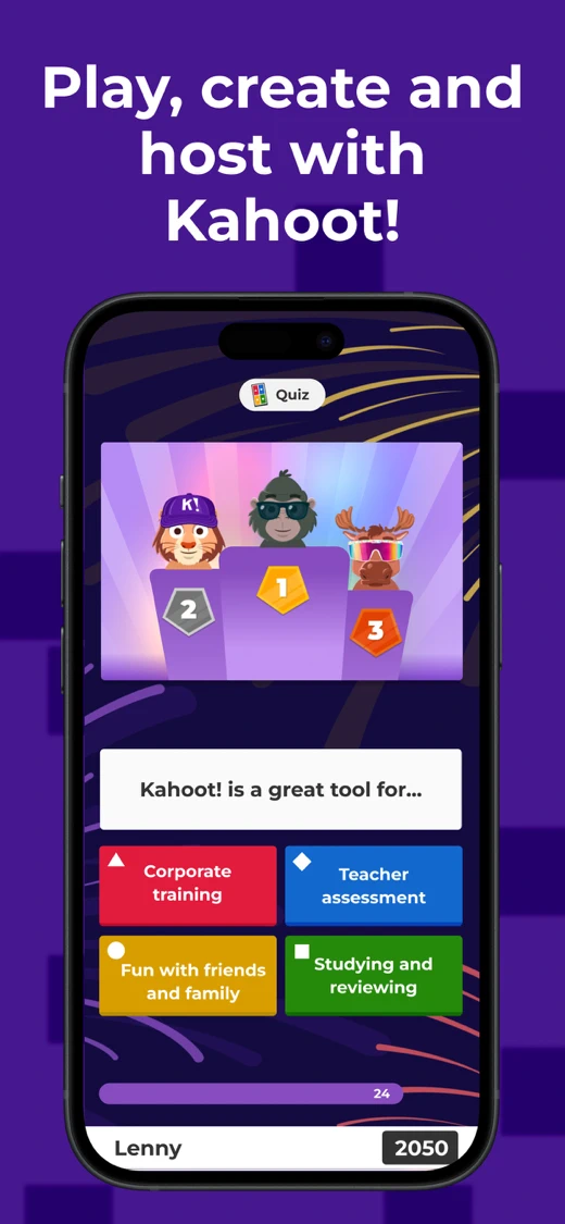 Kahoot! Play & Create Quizzes screenshot 1