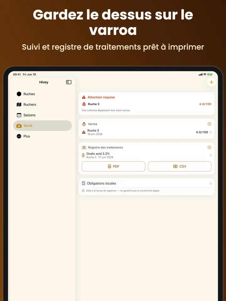 Hivey sur iPad : capture d’écran 6 sur 7
