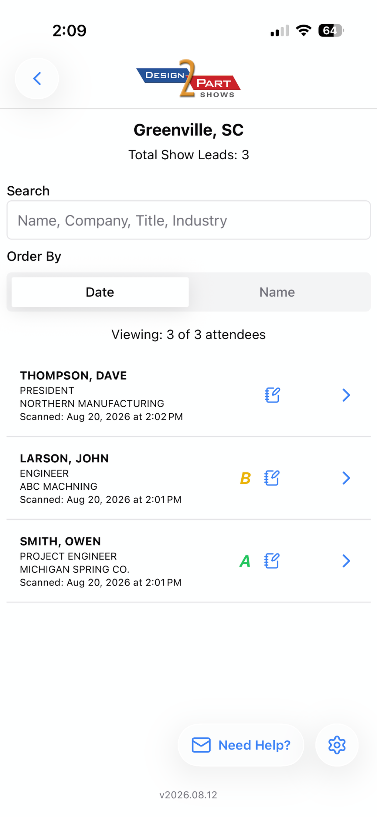 D2P Shows screenshot 6