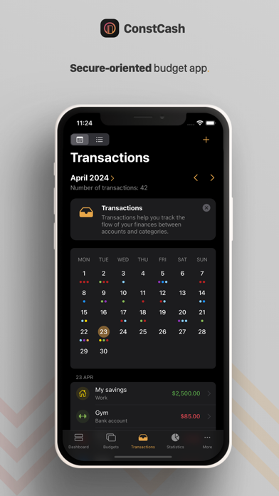 ConstCash: Budget Manager Screenshot