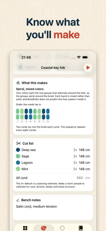 Kumihimo Braid: Cord Bracelet screenshot 4 of 6