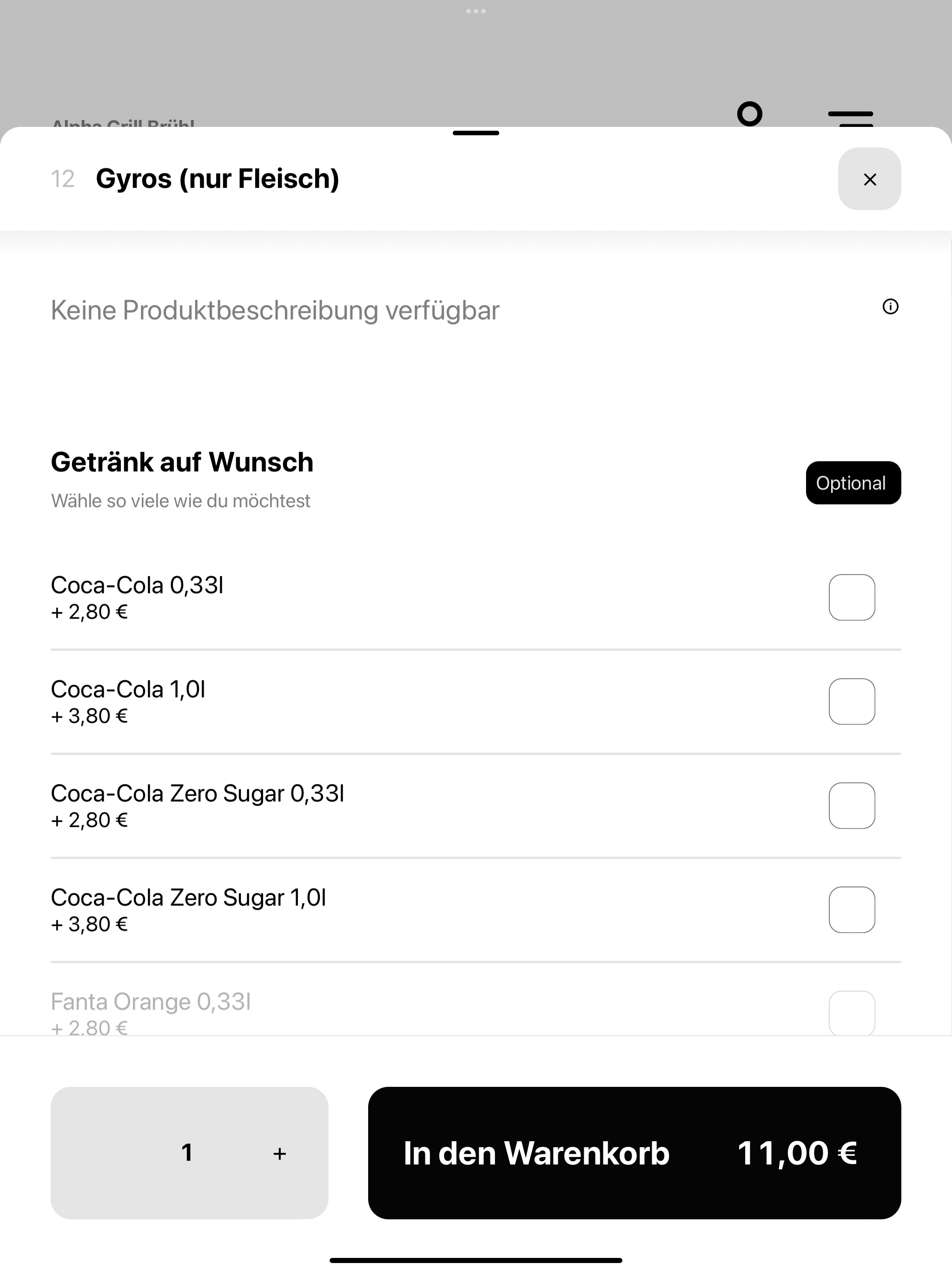 Alpha Grill Brühl screenshot 8