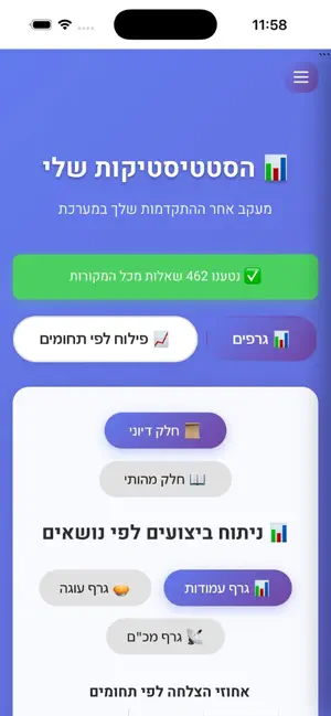 סימולטור הכנה לבחינות לשכה screenshot 1