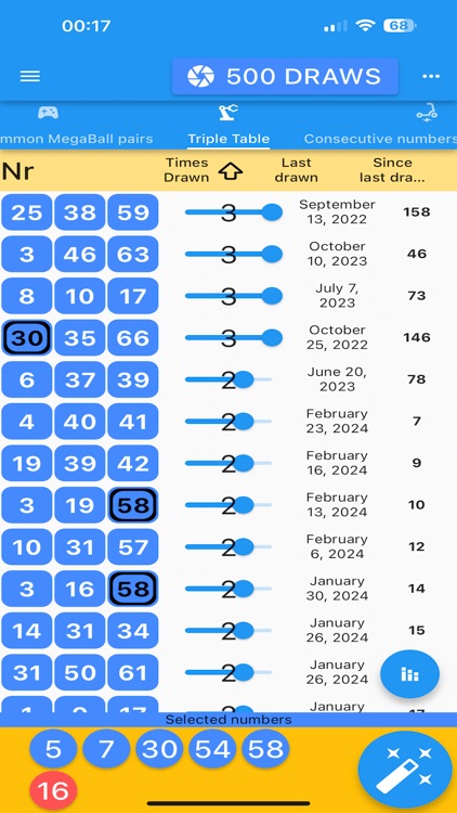 MegaMillions results analytics screenshot-8