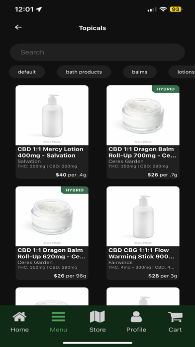 Mr. Greens Cannabis iPhone screenshot 7 - Shopping app