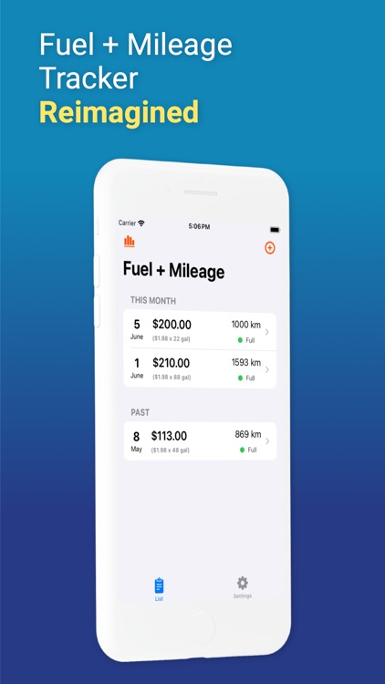 Mileage + Fuel Tracker