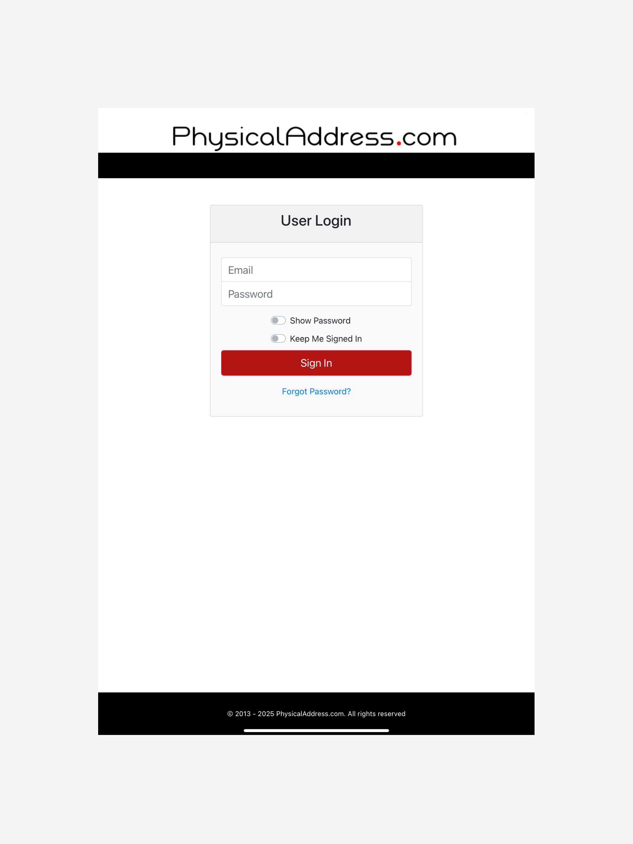 PhysicalAddress.com