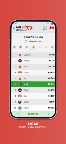 MillióLépés App Store preview screenshot 6