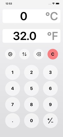 Temperature Converter . iPhone screenshot