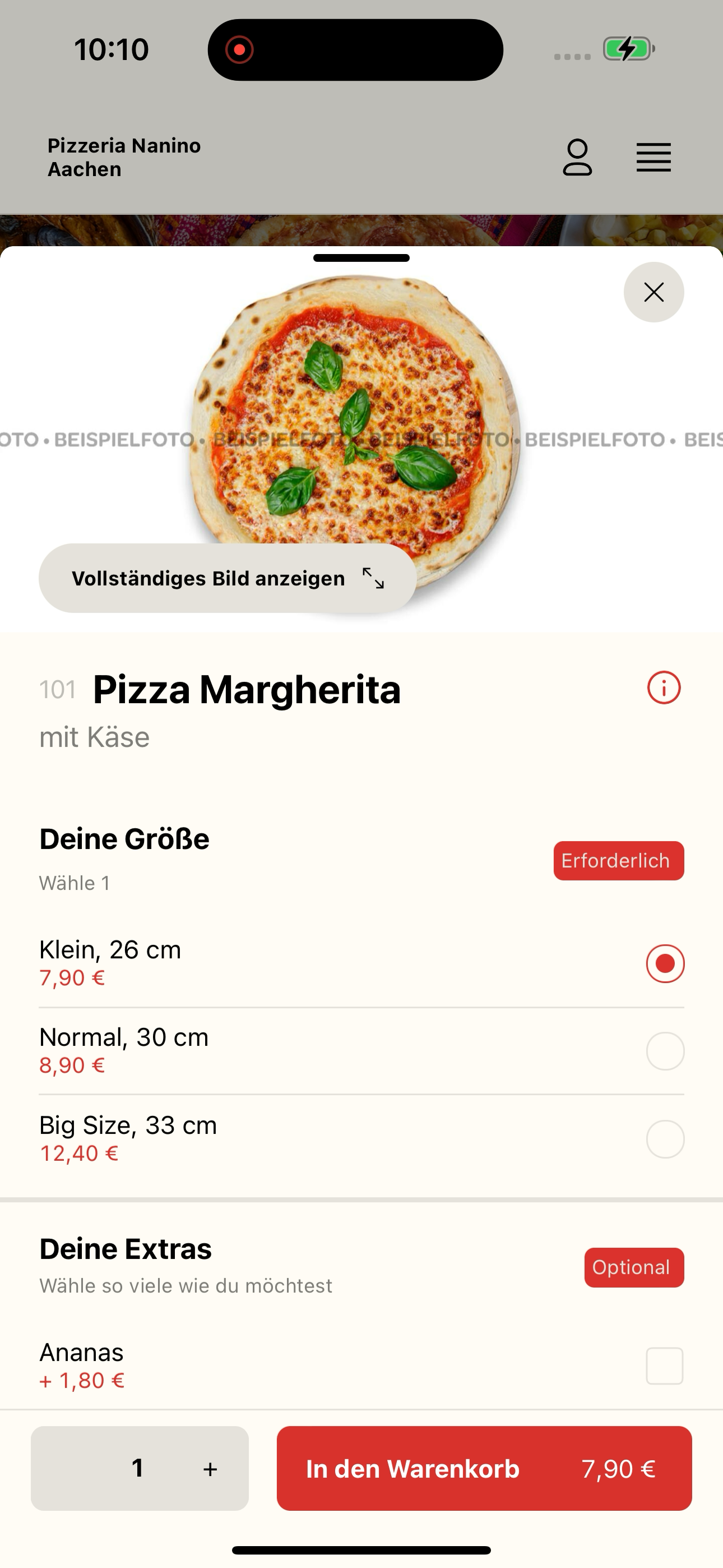 Pizza Nanino Aachen screenshot 7