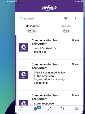 The Current by ECU Health iPad screenshot