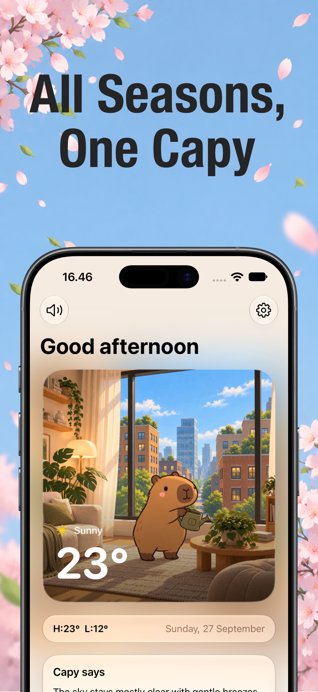 Screenshot 4 of Weather Capy - Cute Forecast