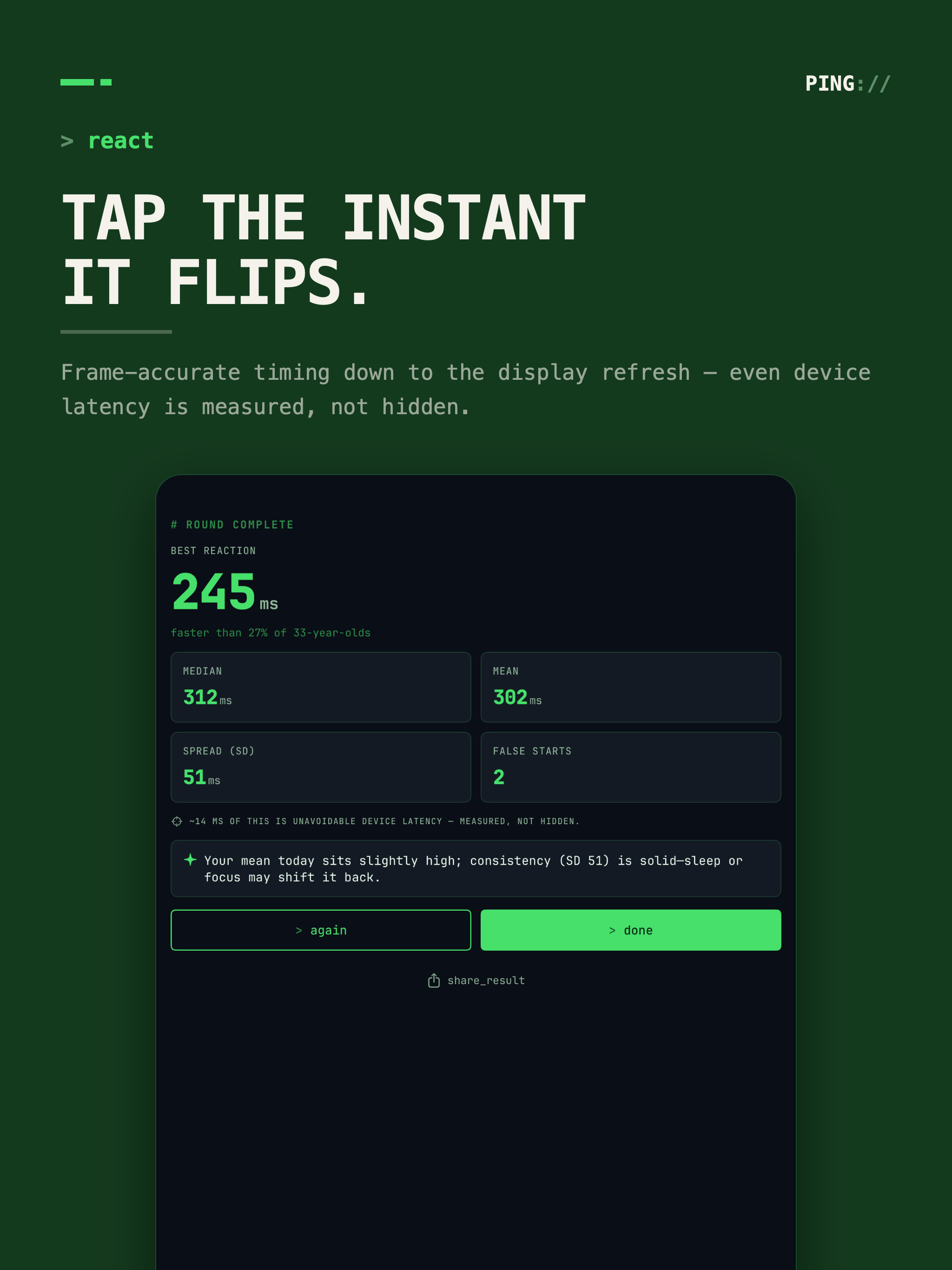 Reaction Time Trainer : PING screenshot 12