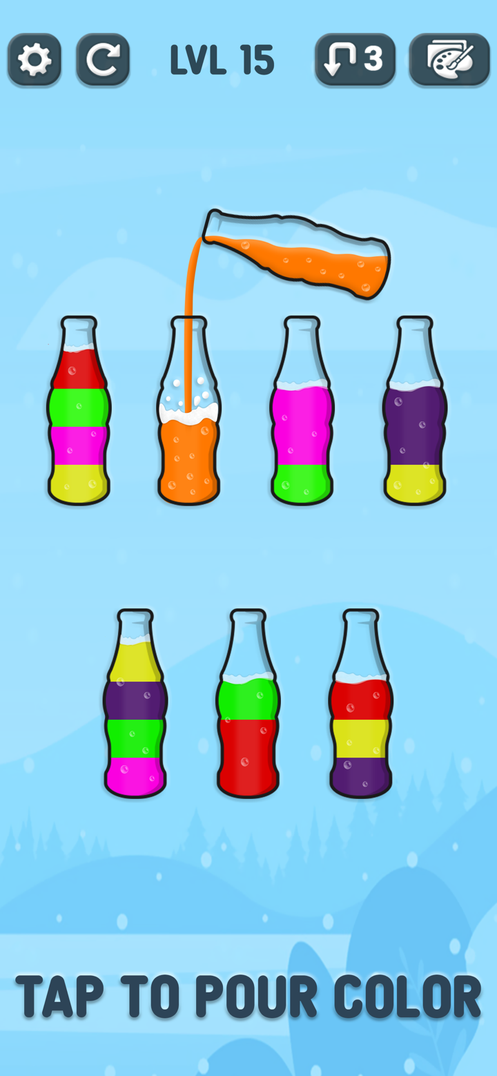 SortPuz 3d - Soda water Sort screenshot 2