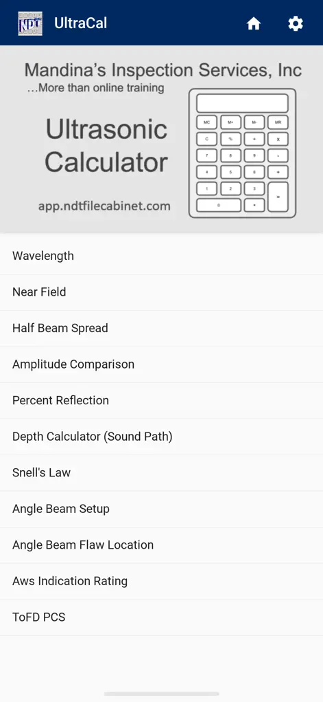 UltraCal - NDT - Education App | MWM