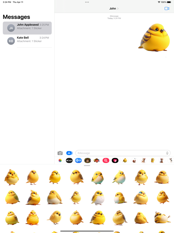 Screenshot #4 pour Fat Canary Stickers