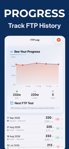 FTP Cycling Tracker Screenshot 1 of 5