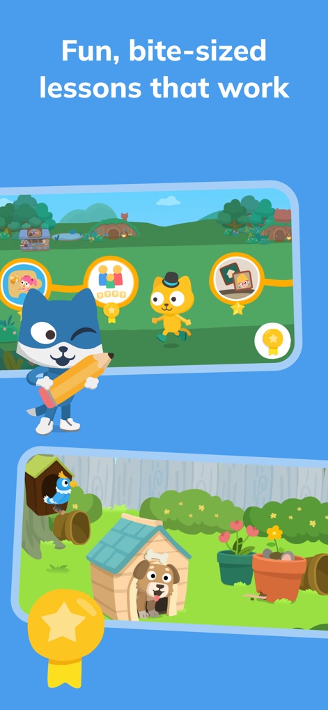 Learn English – Studycat - This tool delivers engaging, bite-sized lessons presented as distinct activity frames and motivates children with a clear medal-based reward system.