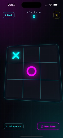TicTacToe Wars - Neon XO Screenshot 2 of 5