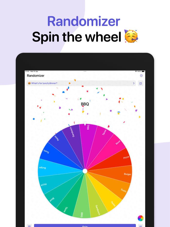 Spin the Wheel - Randomizer