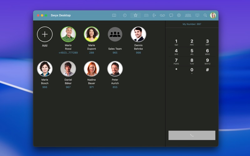 Screenshot #2 pour Swyx Desktop