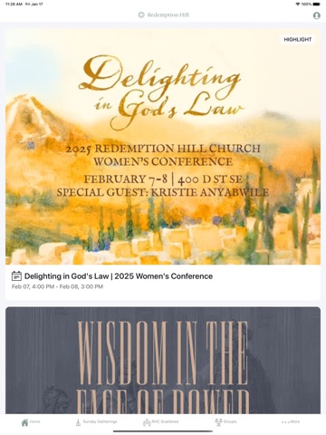 Redemption Hill Church app screenshot 3