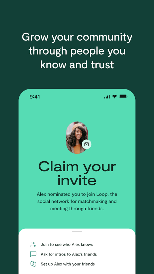 #7. Loop: The Matchmaking App (iOS) Podle: LOOOPMEIN INC.