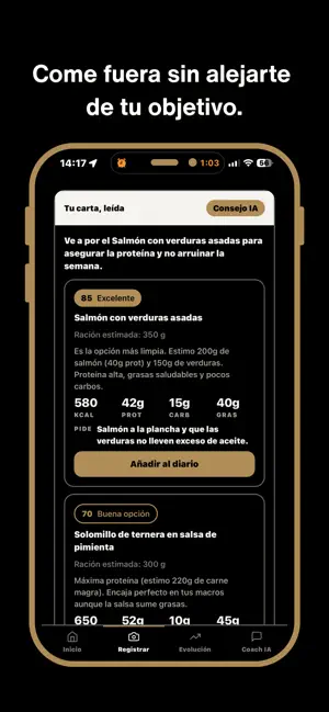 Aquiles: tu coach nutricional screenshot 1