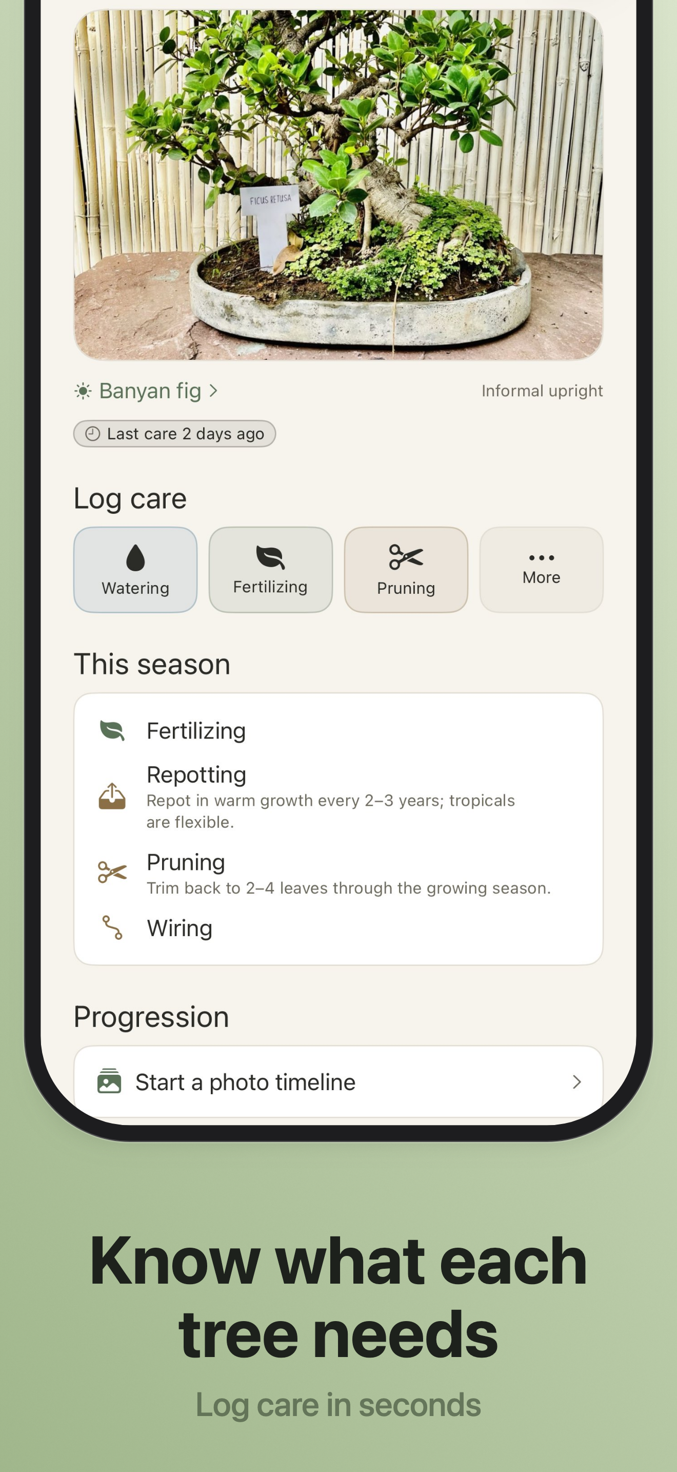 Bonsaiku: Bonsai Care & Log screenshot 5
