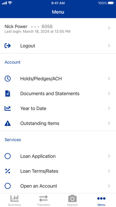 Riverbank Federal Credit Union Screenshot