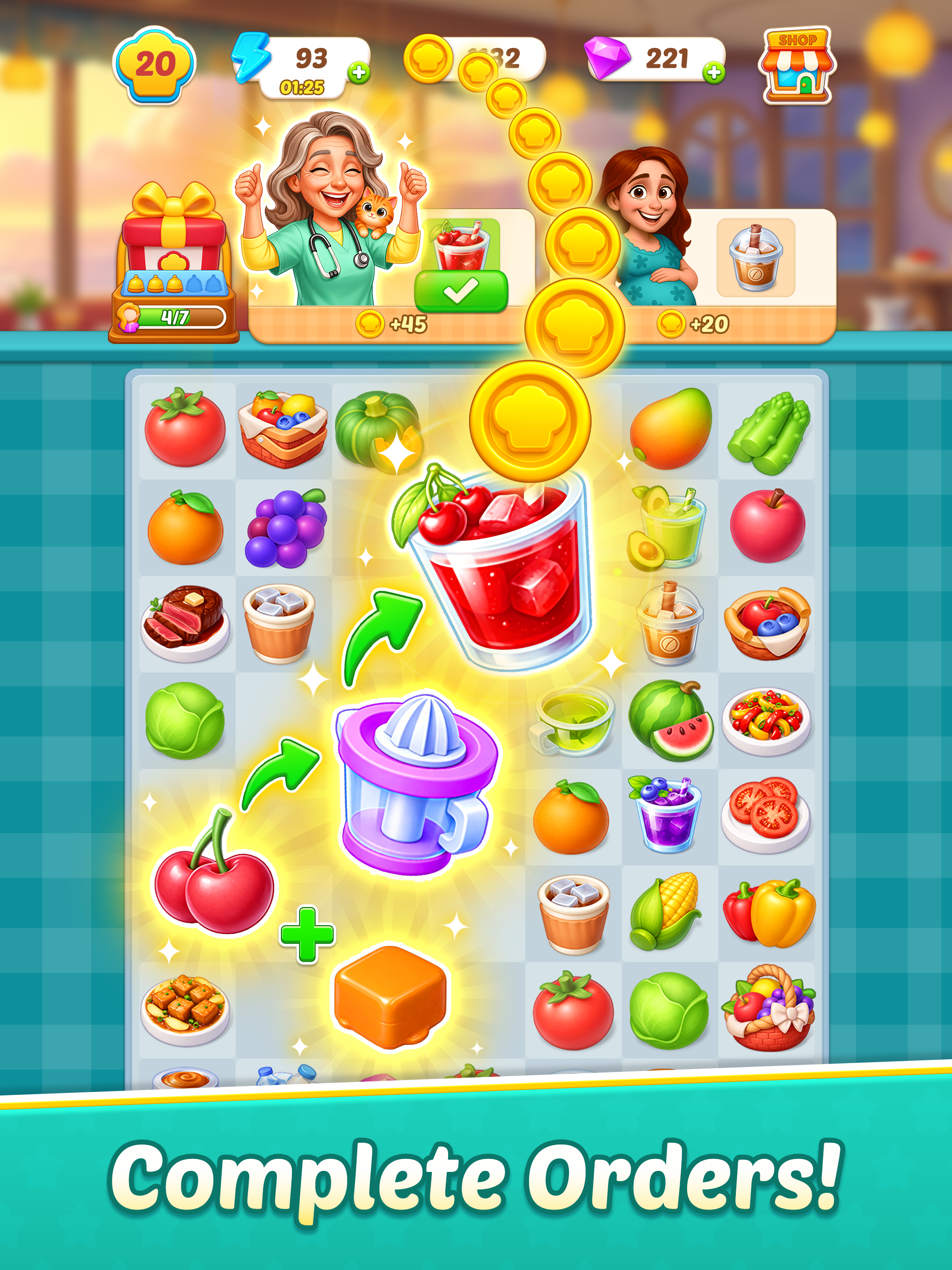 Merge Kitchen - Cook & Story screenshot 15