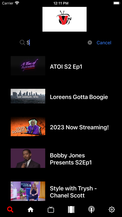 VTV Television Network Screenshot