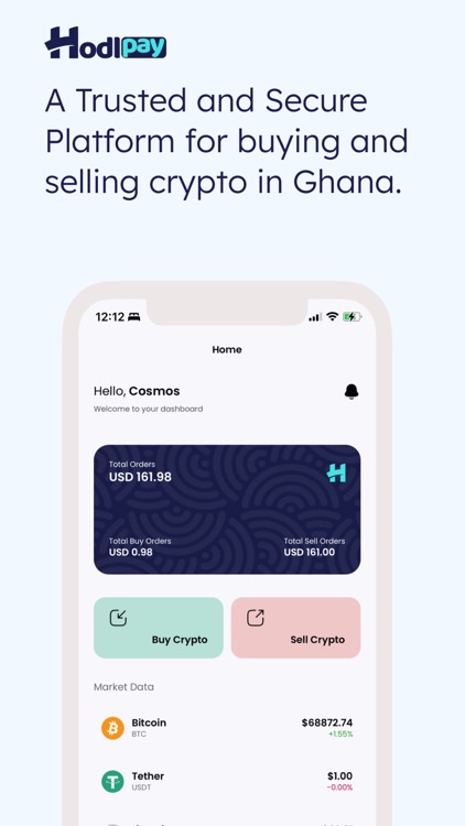 Hodlpay: Buy and Sell Crypto