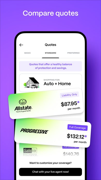 LUNA: Home & Auto Insurance Screenshot