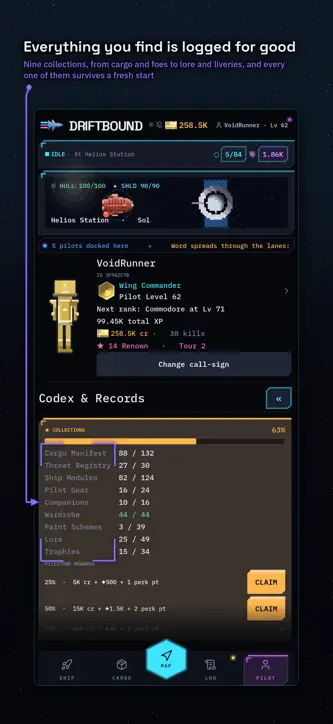 Driftbound: Idle Space RPG screenshot 8