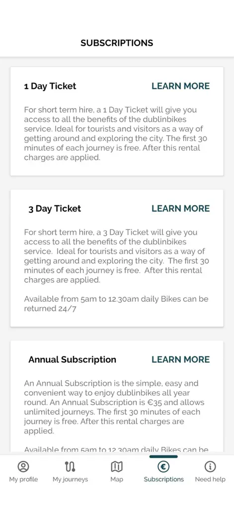 RedClick dublinbikes App - Travel App | MWM