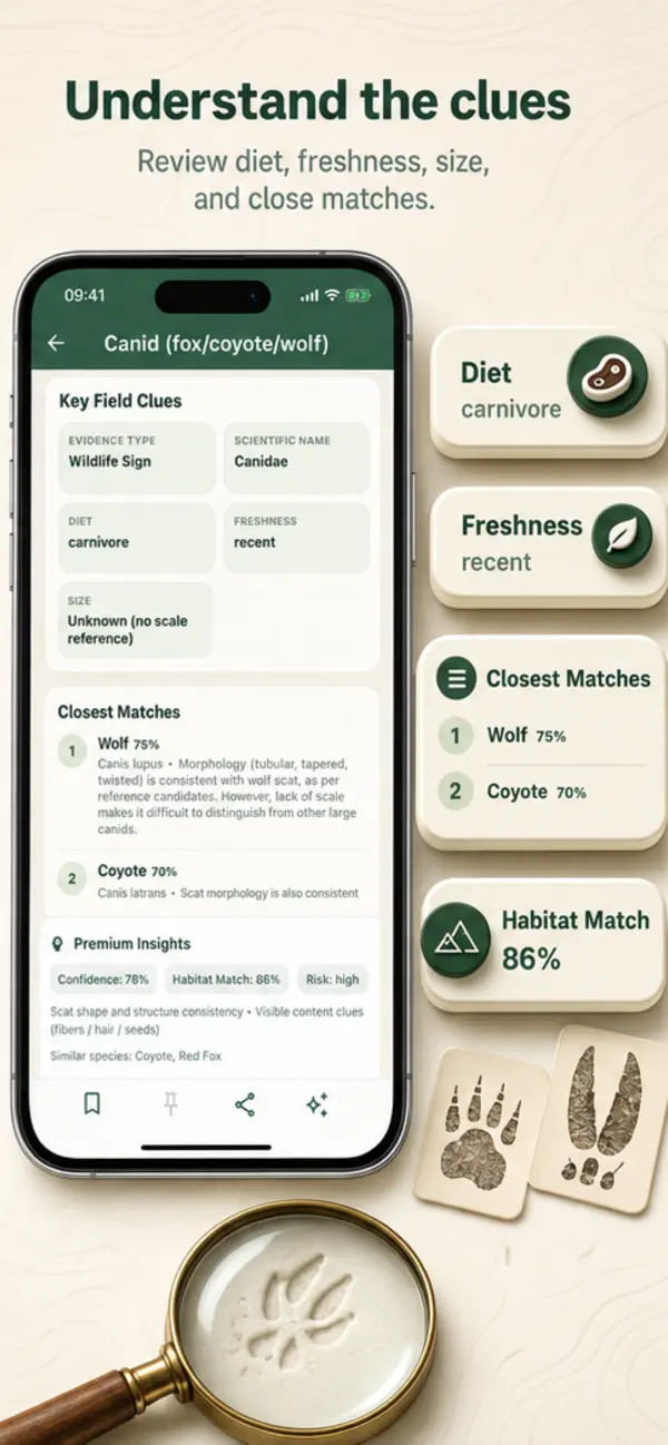 Screenshot #3 pour Animal Scat Identifier: Faune