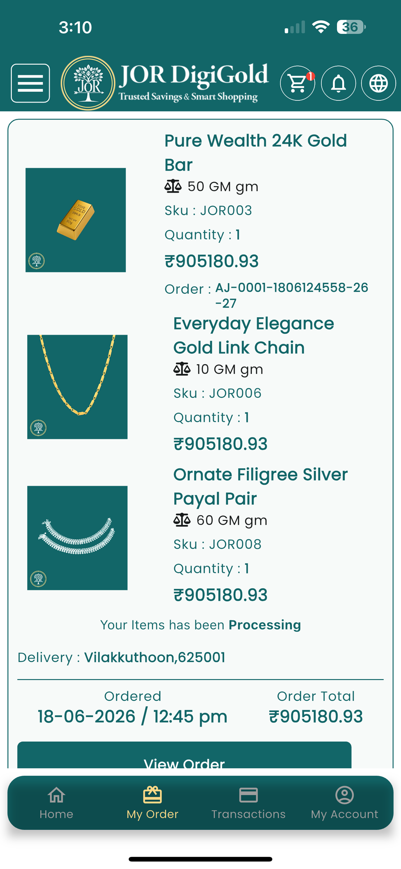 JOR Digigold screenshot 3