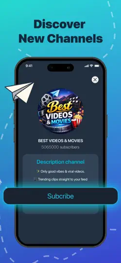 Telegram Channel Hub Group App iPhone-skjermbilde 2