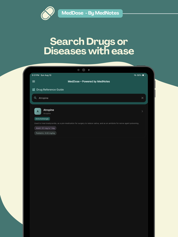 MedDose Pro - by MedNotes