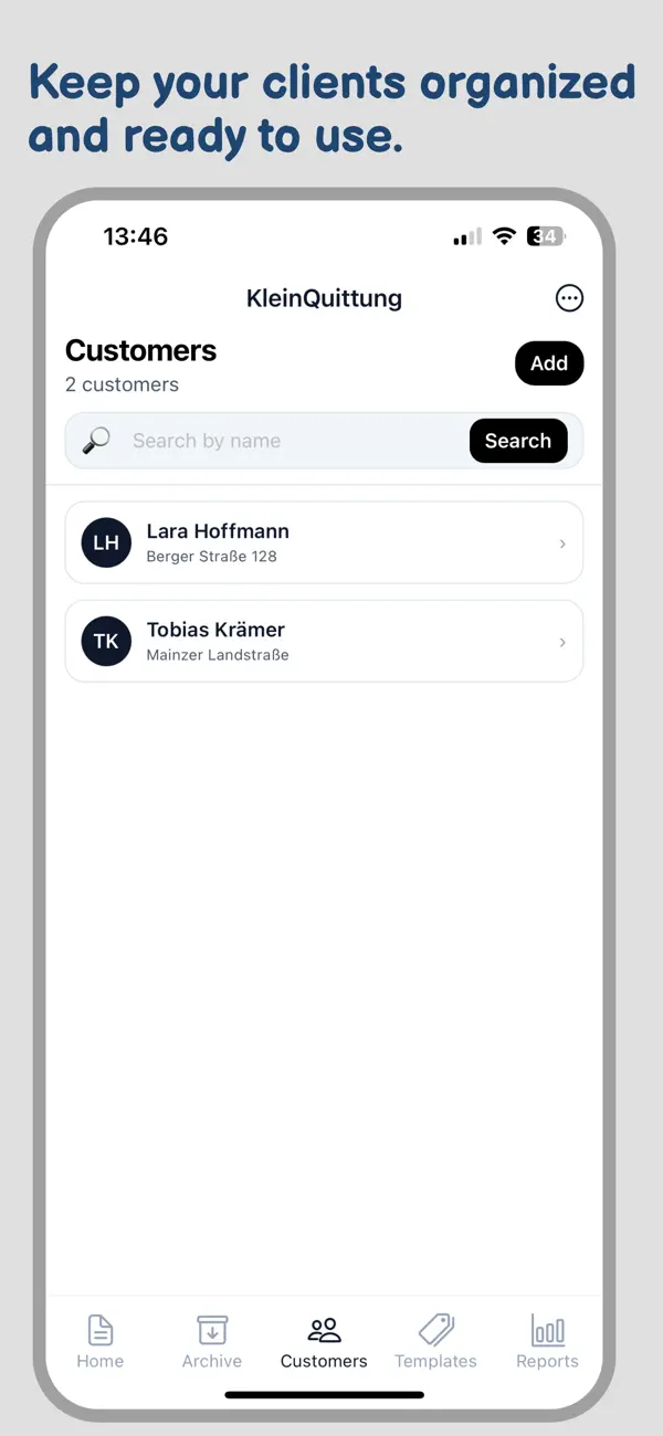 Invoice maker: Kleinquittung Screenshot 3