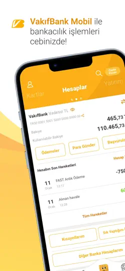 VakıfBank Mobil Bankacılık iPhone Ekran Görüntüsü 1